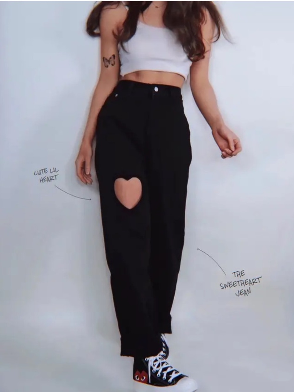 Tal Clothing Classic Black Sweetheart Jeans